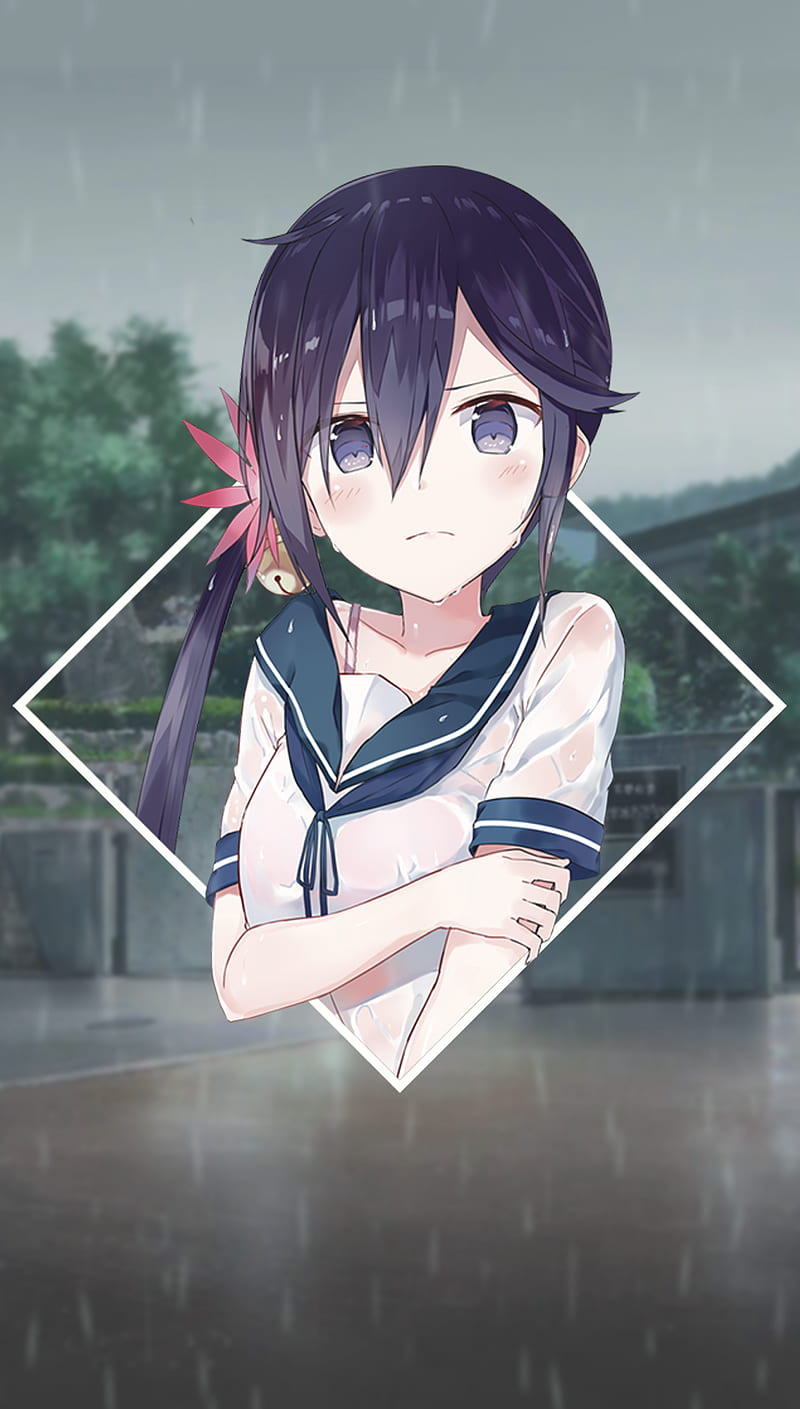 anime, anime girls, -in-, school uniform, HD phone wallpaper
