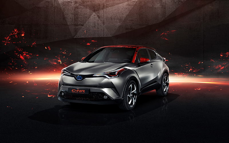 Toyota C-HR Hy-Power Concept, 2017 cars, crossovers, Toyota C-HR, japanese cars, Toyota, HD wallpaper