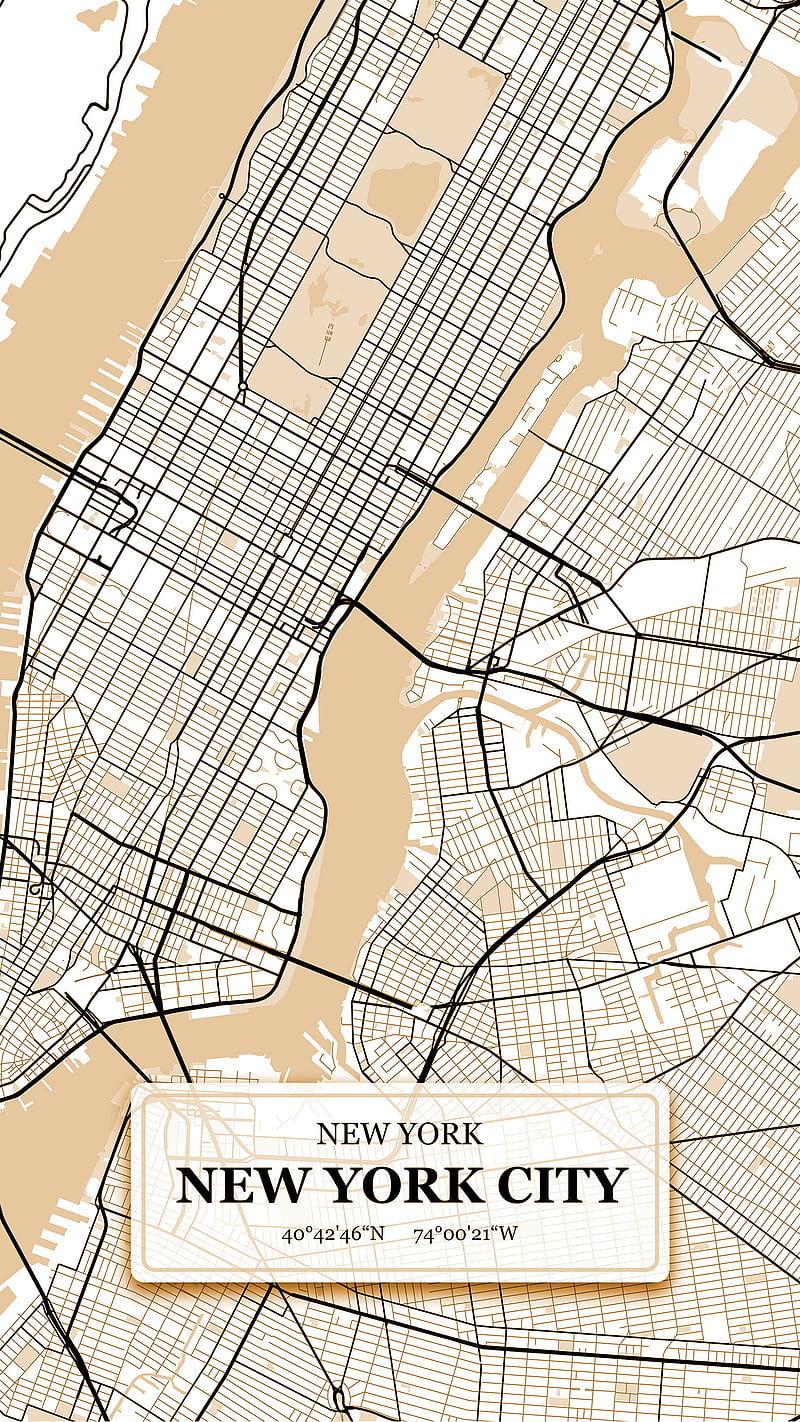 New York Streets Map, America City, Big Apple, Digital, DimDom, Manhattan, Map, Maps, NYC, New, New York, Streets, Travel, USA, World city, desenho, romantic, trip, HD phone wallpaper