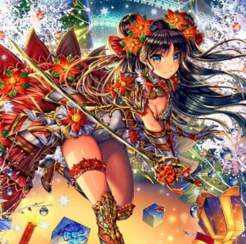Anime Characters Christmas Wallpapers  Wallpaper Cave