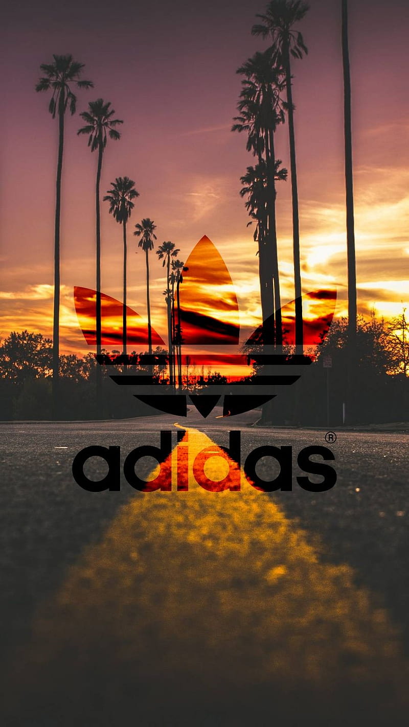 Adidas-California, adidas, california, sunset, HD phone wallpaper
