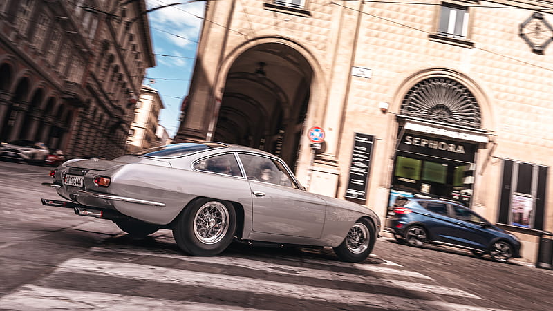 1964 Lamborghini 350 GT, Coupe, V12, car, HD wallpaper