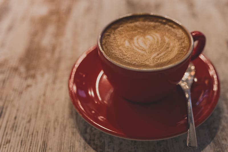 coffee, cappuccino, cup, drink, foam, HD wallpaper