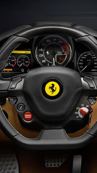 Ferrari logo, clean, ferrari, logo, plain, HD phone wallpaper