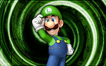 Luigi super mario 3d world with green background games, HD wallpaper ...