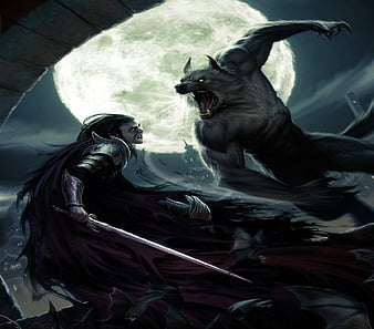 anime werewolf and vampire couple