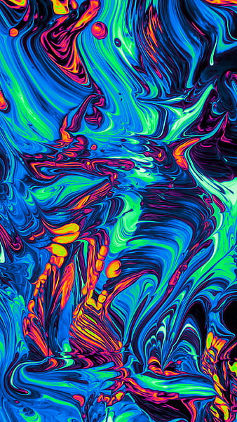This Love, Color, Colorful, Geoglyser, abstract, blue, holographic, iridescent, orange, psicodelia, rainbow, silk, space, texture, trippy, vaporwave, waves, yellow, HD phone wallpaper