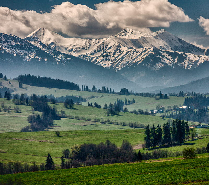 Tatra Mountains, landscape, nature, poland, view, HD wallpaper