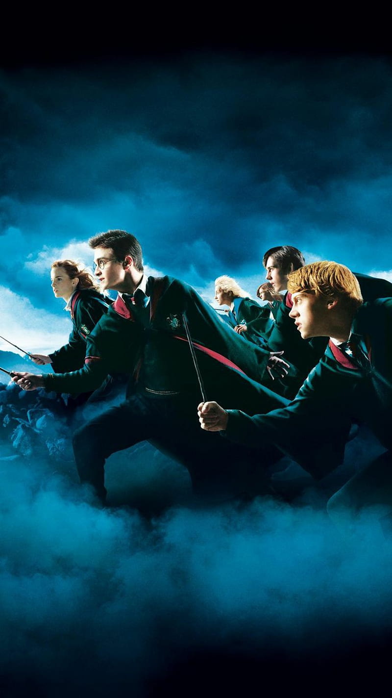 Potter, battle, harry potter, hogwarts, hp, movie, HD phone wallpaper