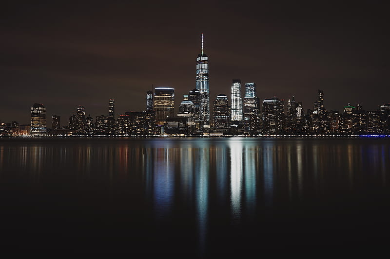 New York City Night, new-york, city, world, lights, HD wallpaper