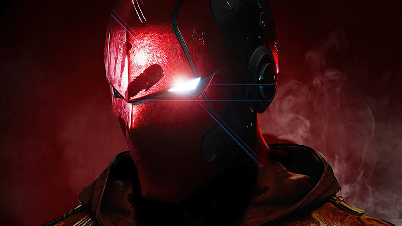 Red Hood Mask , red-hood, superheroes, artwork, artist, artstation, HD wallpaper