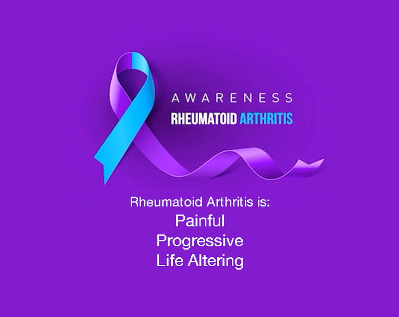 Rheumatoid RA RD, arthritis, awareness, ra, rd, rheumatoid, ribbon, HD wallpaper