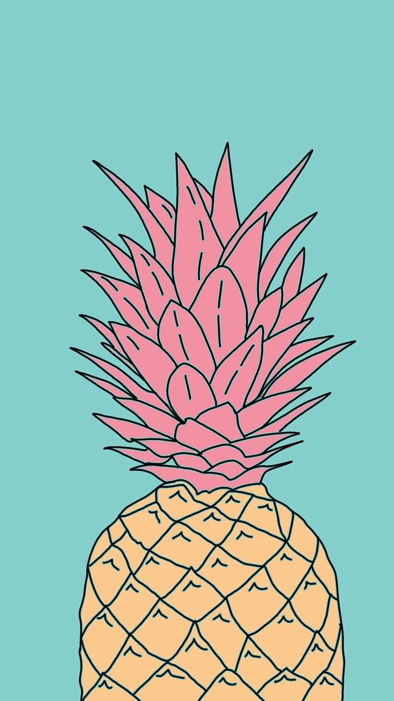 pineapple ananas, 70s, 80s, art, drawing, hand drawing, hipster, pop art, pop culture, poster, retro, HD phone wallpaper