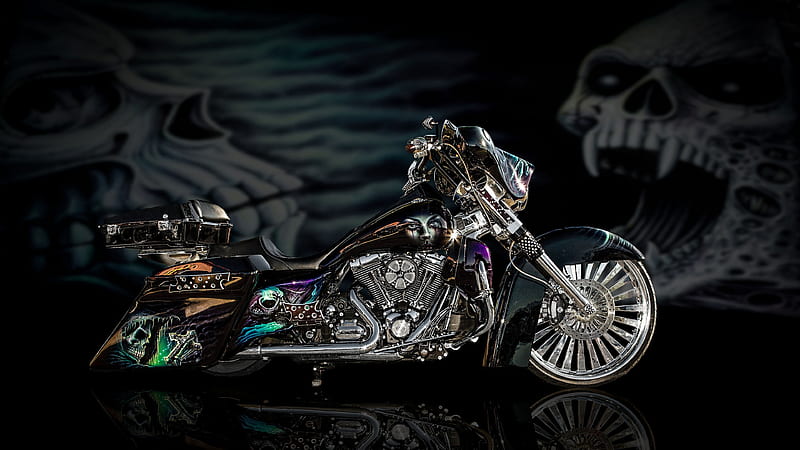 Ghost Design Chopper, bikes, chopper, ghost, motorcycle, HD wallpaper