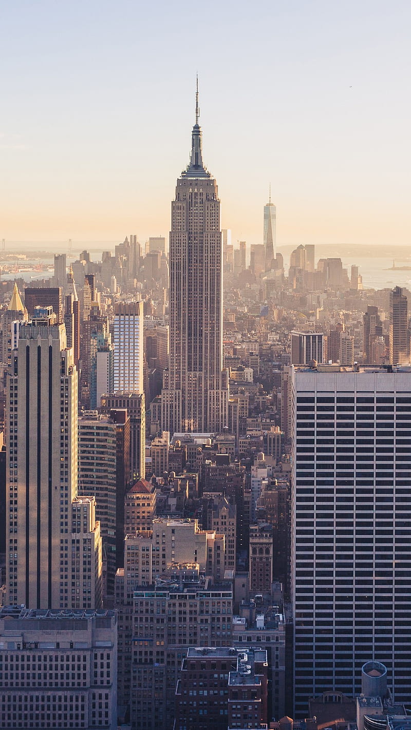 New York City, building, empire, new york, night, state, HD phone wallpaper