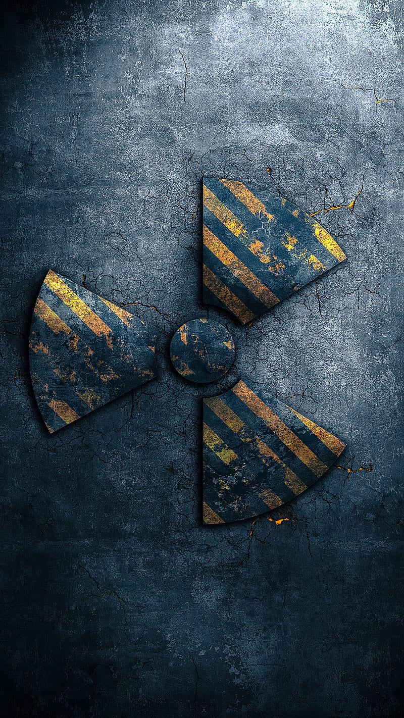 Radiation Logo, danger, gris, hazard, HD phone wallpaper
