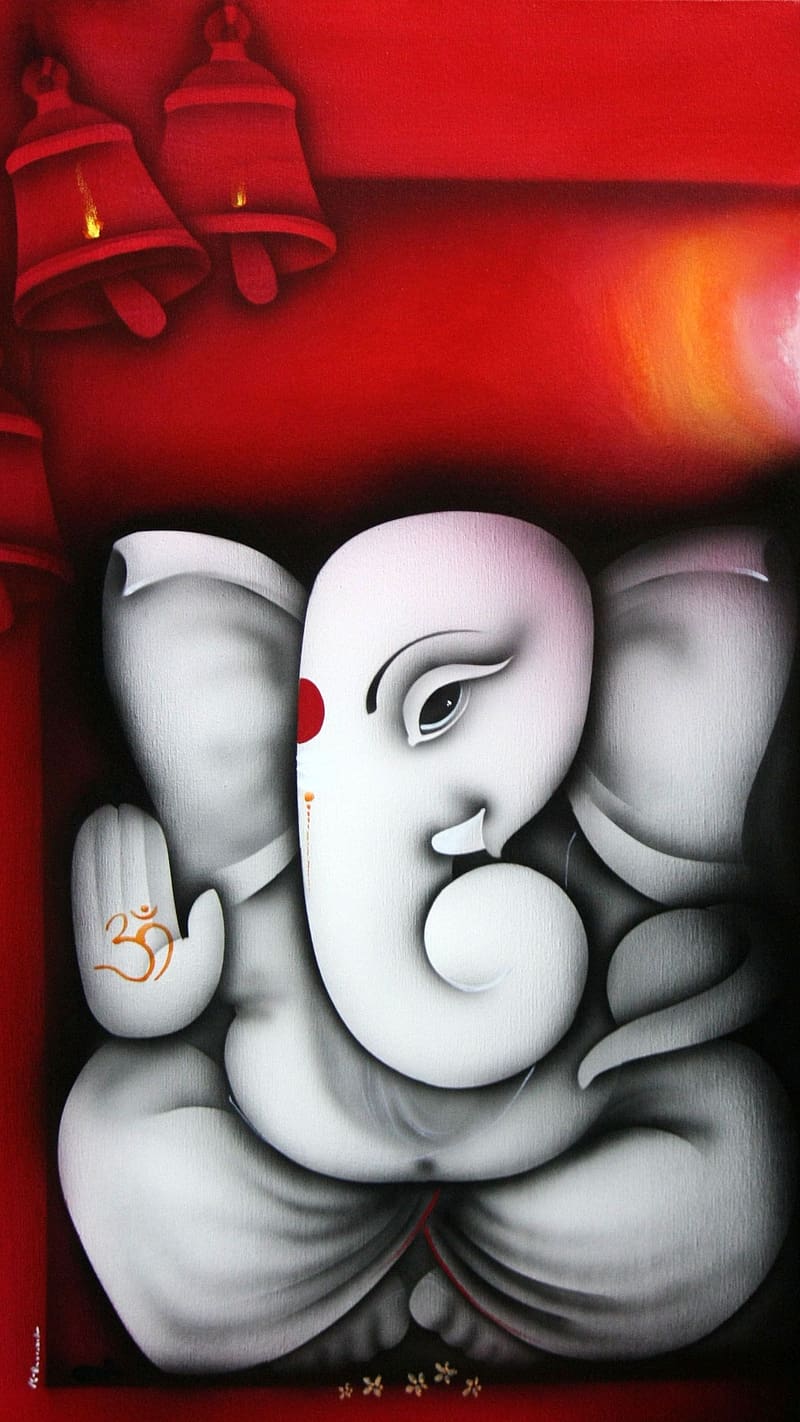 Vinayagar , white bappa, lord, god, HD phone wallpaper