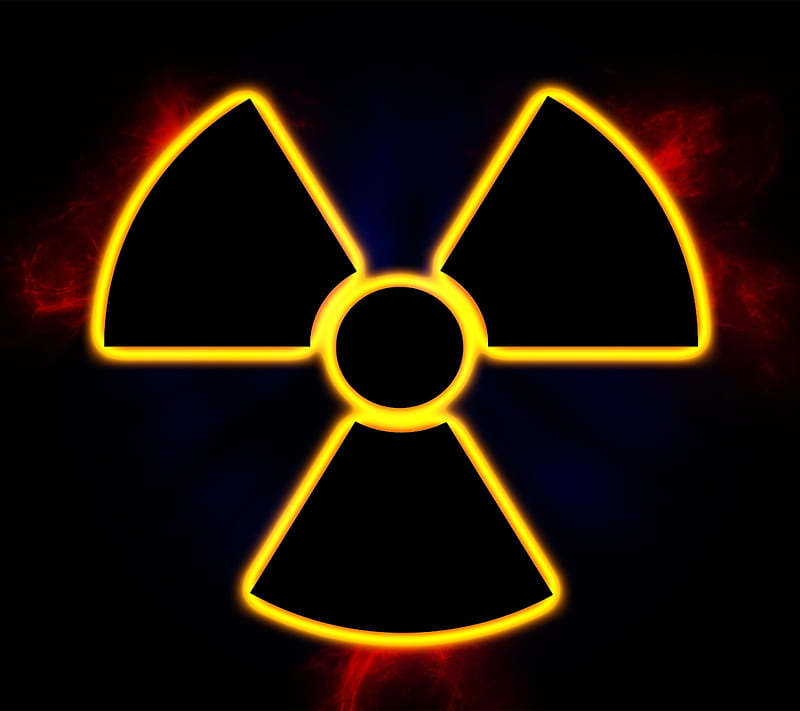 Radioactive, sign, smoke, symbol, HD wallpaper