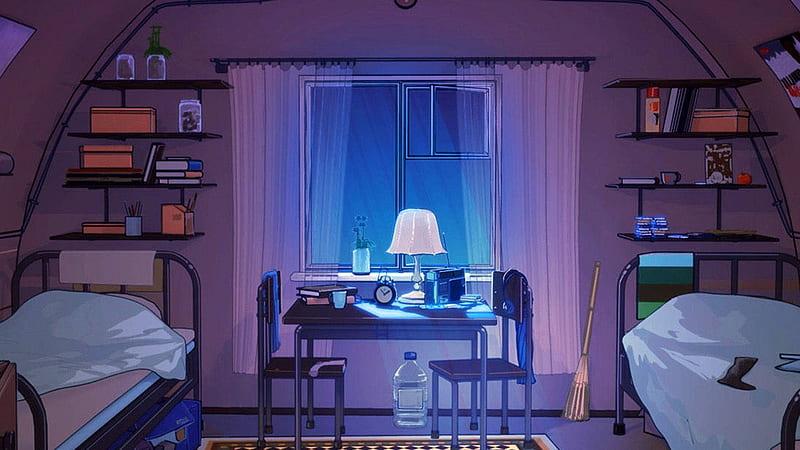 HD wallpaper: Anime, Original, Bedroom, Desk | Wallpaper Flare
