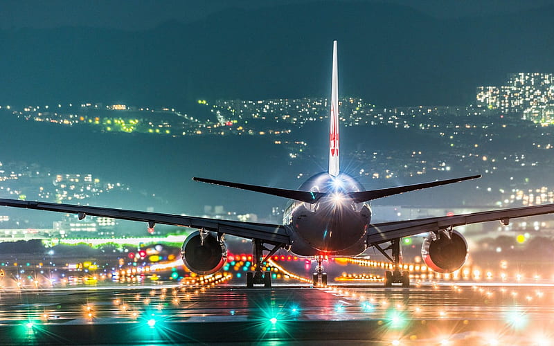 Plane Landing, Beautiful Airplane, HD wallpaper