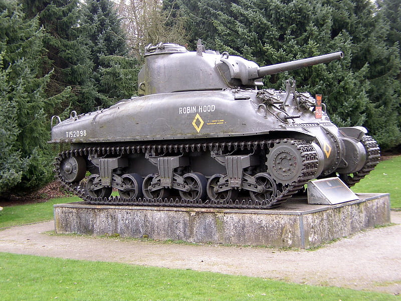 Sherman Tank - Robin Hood, hood, tank, robin, ww2, sherman, wwii, military, army, HD wallpaper