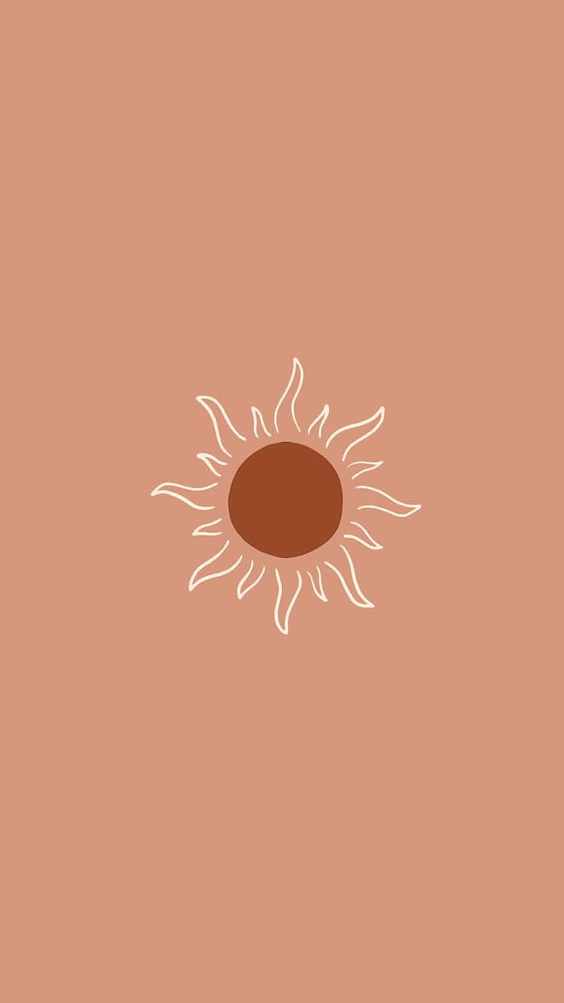 Groovy sun, aesthetic, groovy, hippy, orange, pinterest, sun, HD ...