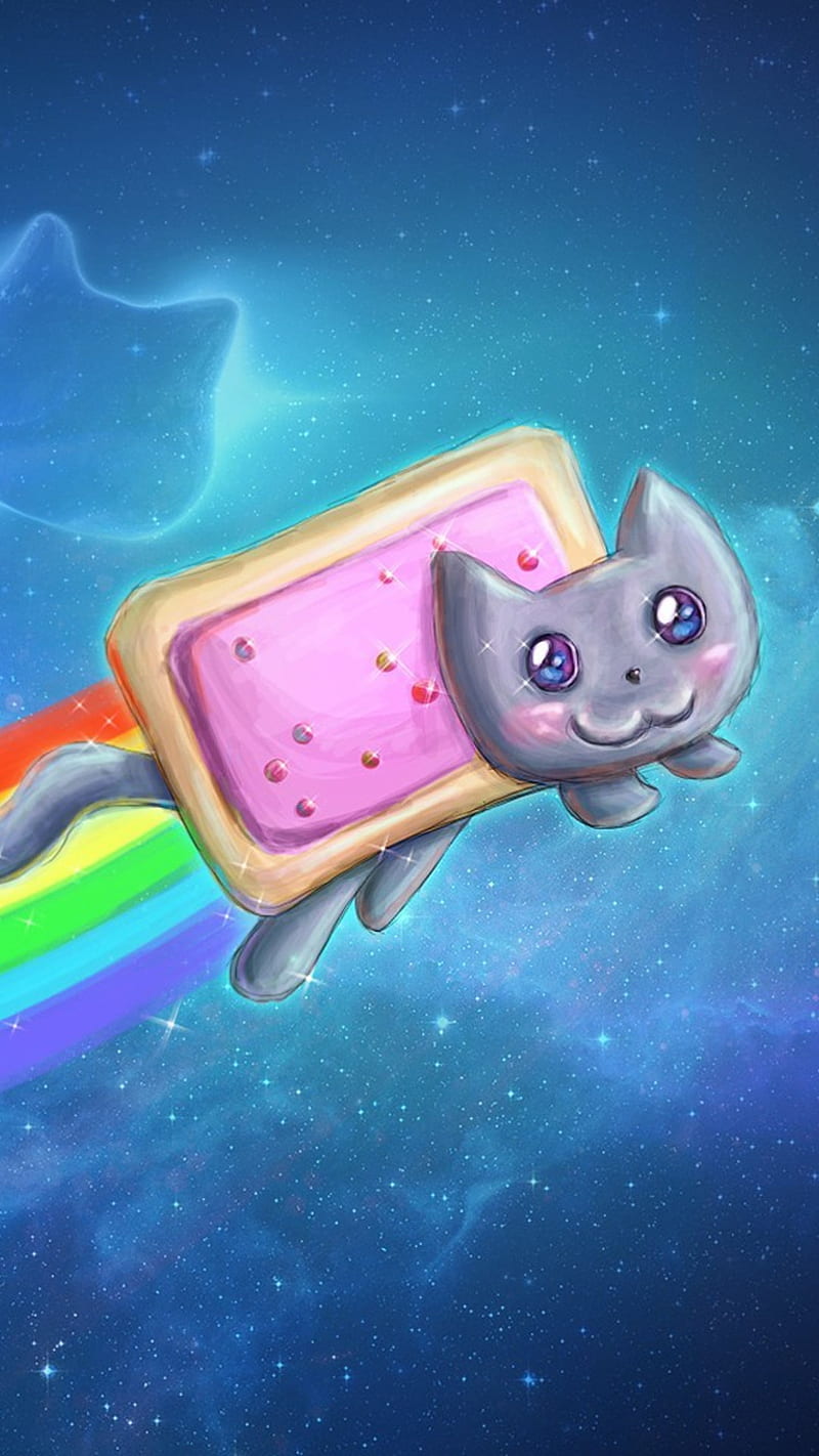 Nyan Cat, cartoons, HD phone wallpaper