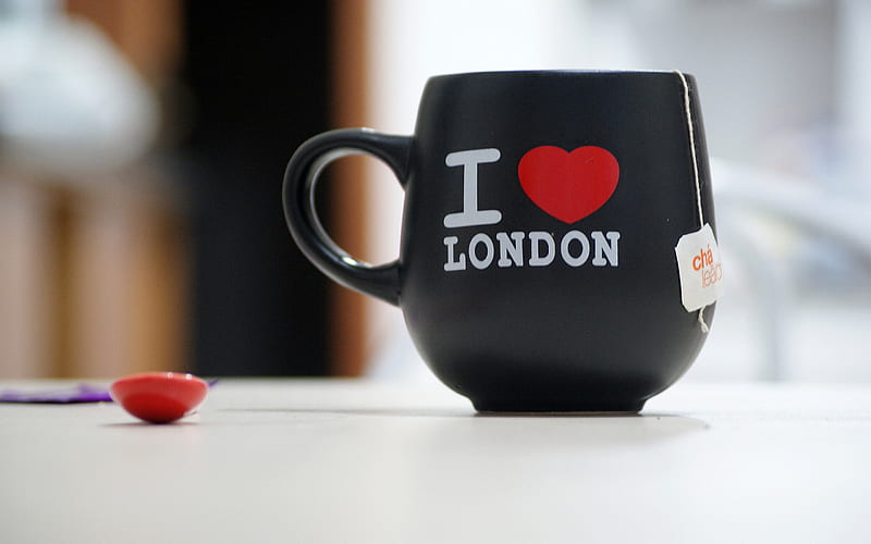 I Love London, london, love, msg, cup, HD wallpaper