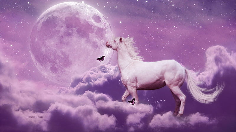 Artistic Of Horse With Moon And Stars Horse, HD wallpaper | Peakpx