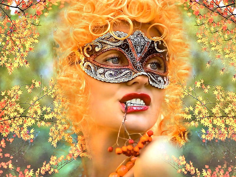 Autumn Mask, etheral women, grandma gingerbread, masking you to join ...