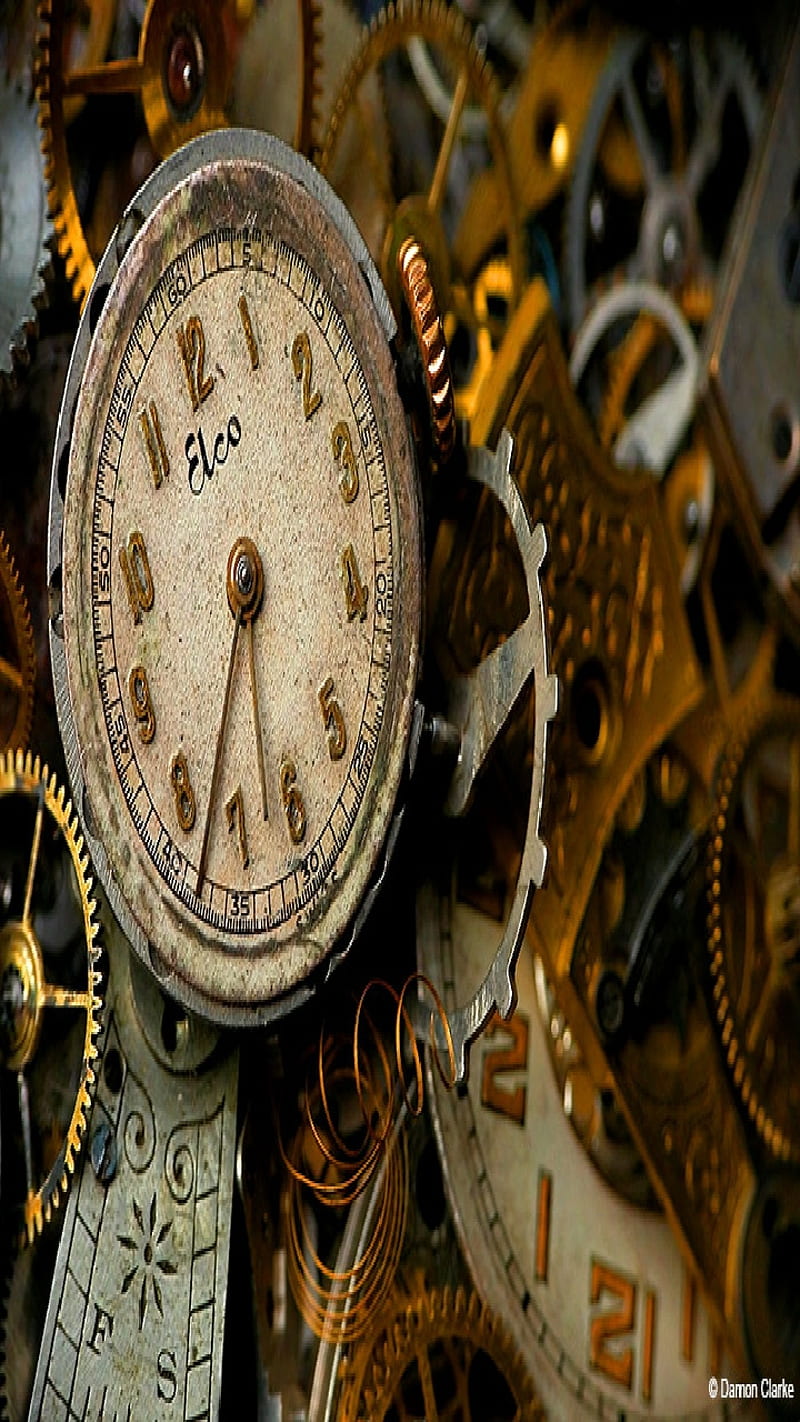 Back in time, watch, antique, clock, time, timepiece, display, HD phone wallpaper
