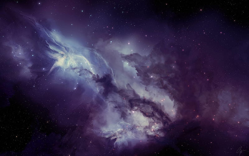For > Purple Galaxy, Cute Purple Galaxy, HD wallpaper