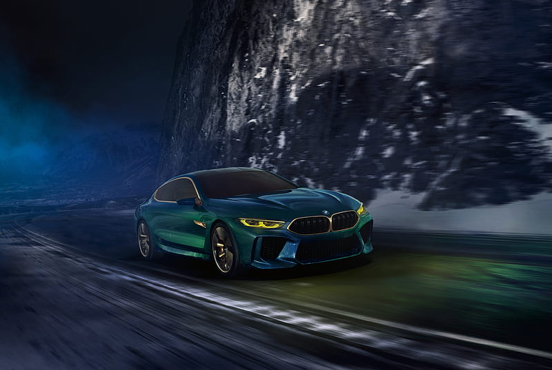 Bmw Concept M8 Gran Coupe Front View , bmw-concept-m8-gran-coupe, bmw, 2018-cars, carros, concept-cars, HD wallpaper