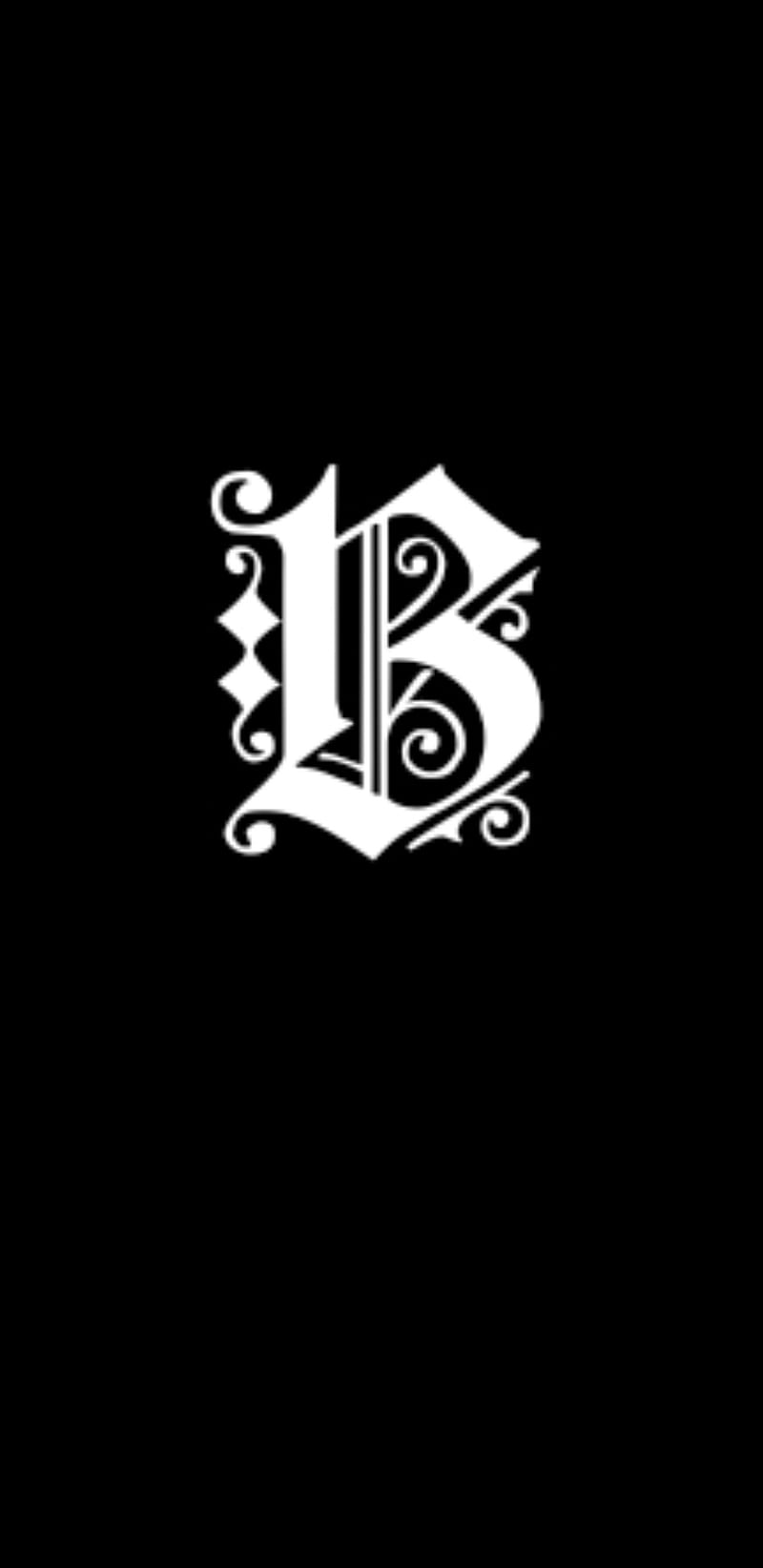 letter b, albhabets, letters, black, white, HD phone wallpaper