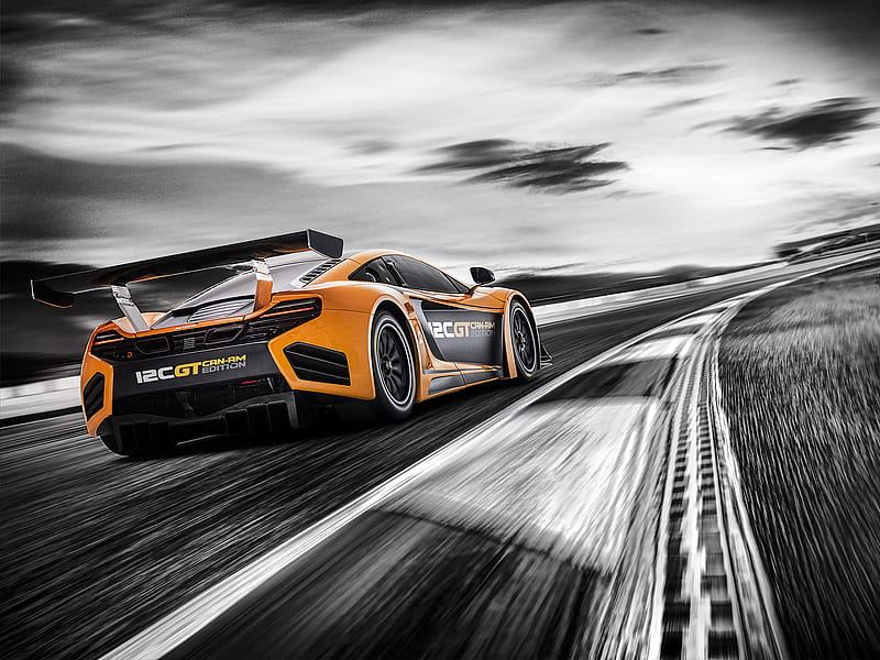 2012 McLaren MP4-12C Can-Am Edition, Coupe, GT Racing, Race Car, Turbo, V8, HD wallpaper