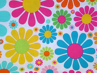 Vintage Floral Pattern Fabric 70s Decor Design Wallpaper Stock Image   Image of fabric vintage 155500405