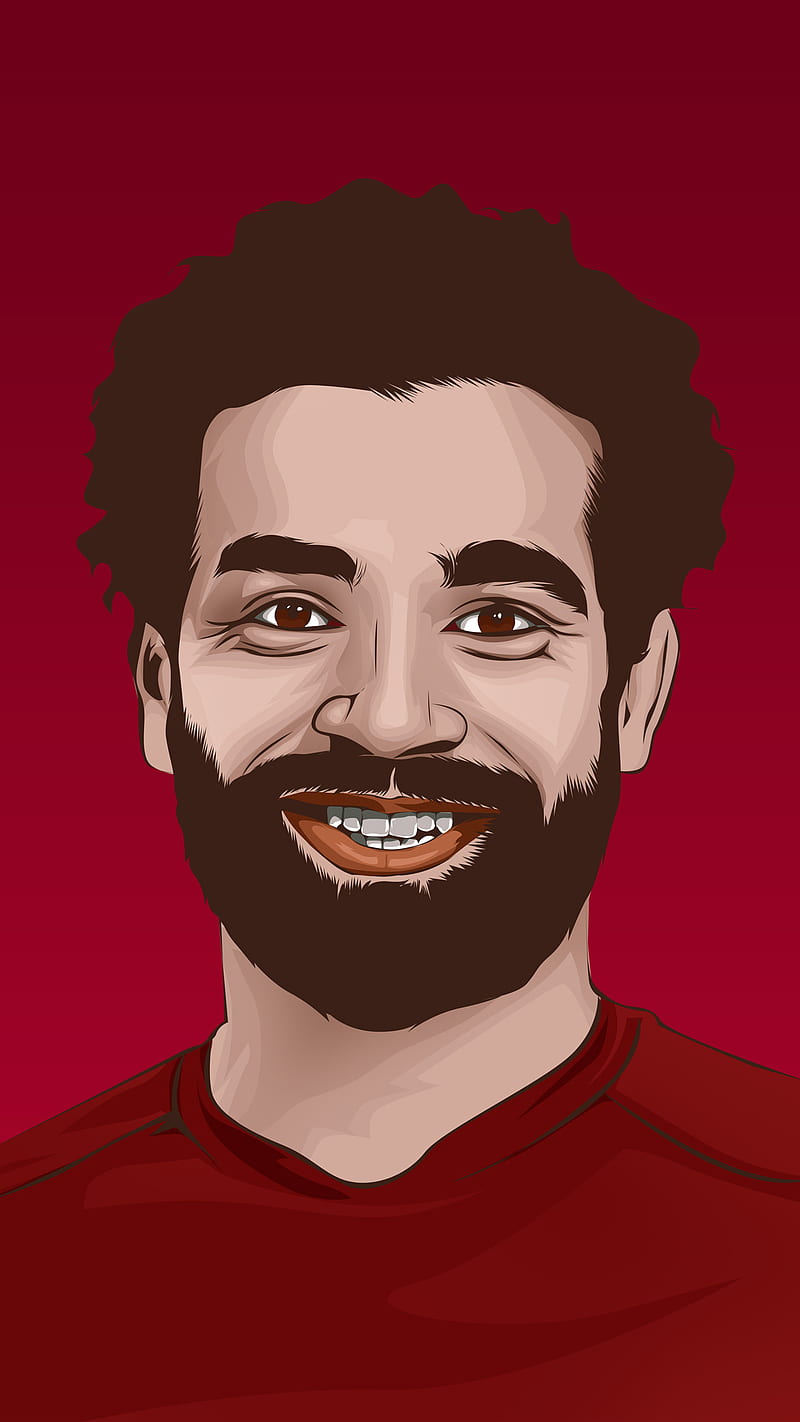 Mohamed Salah' Poster By Vectorhelowpal Official Displate Store ...