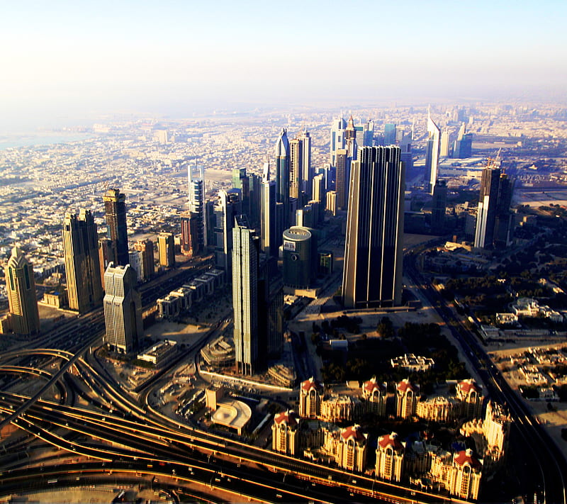 Dubai City, amazing, awesome, buildings, epic, view, HD wallpaper