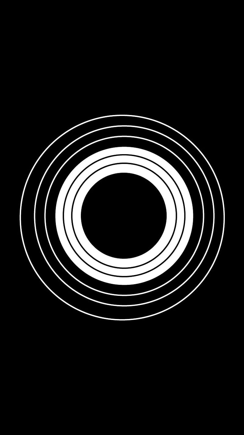 Circle, black, minimal, HD phone wallpaper | Peakpx