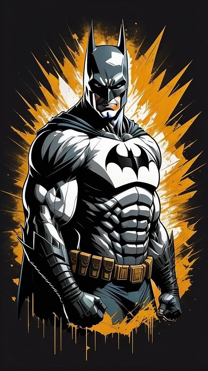 Batman, Illustration, superhero, HD phone wallpaper