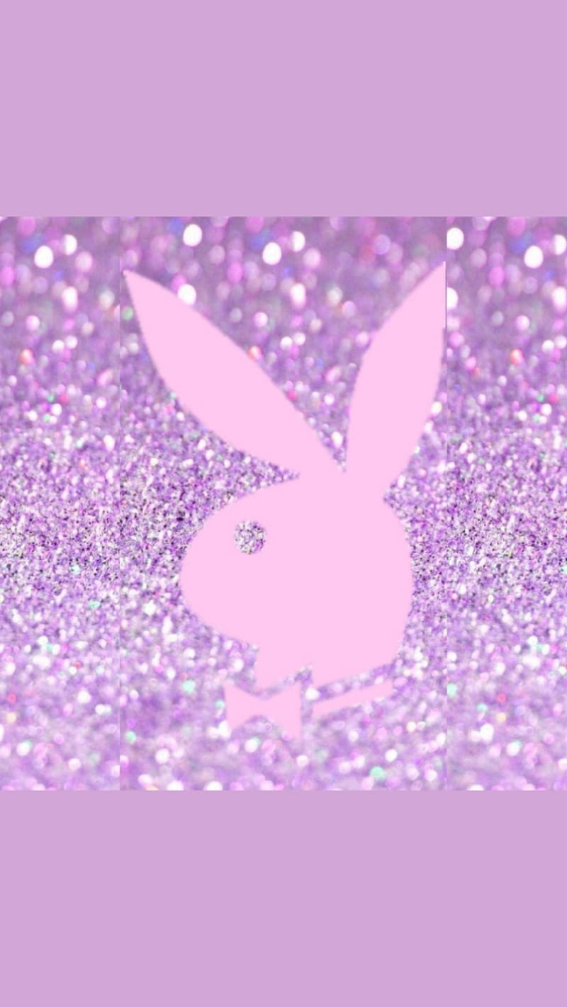 Playboy bunny, glitt, playboy, purple, HD phone wallpaper