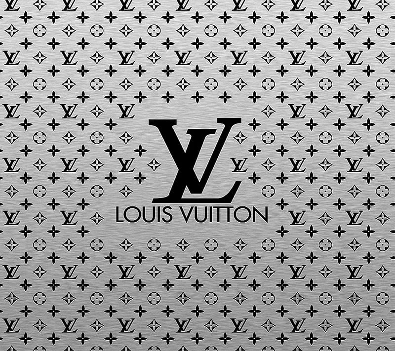 Louis Vuitton Shiny Black Logo Ultra HD Desktop Background