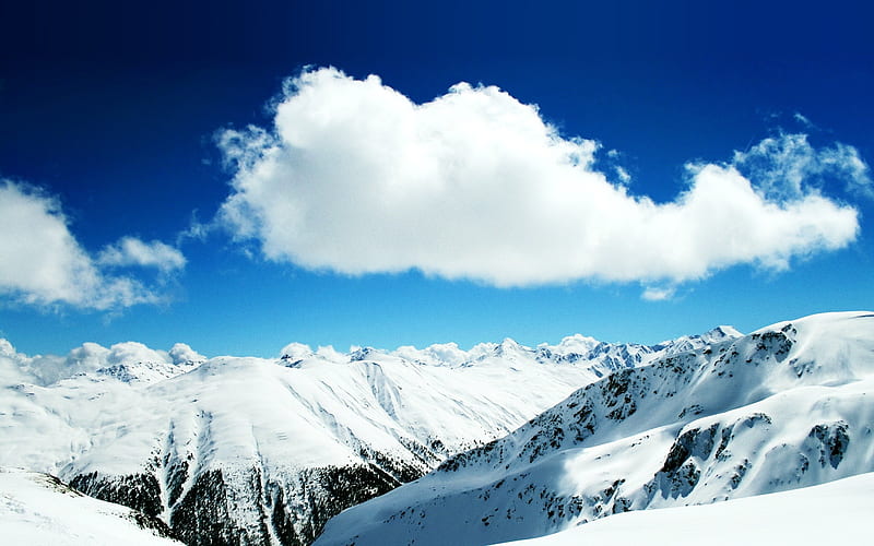 Winter Mountains-beautiful scenery, HD wallpaper