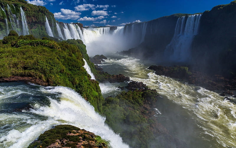Iguazu Falls, nature, Iguazu, Falls, HD wallpaper