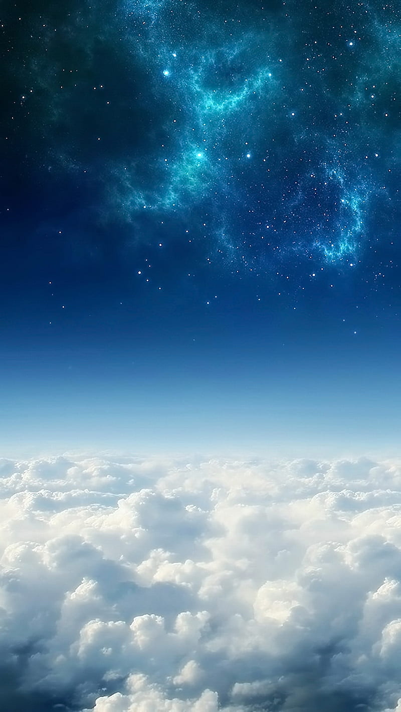 Starry Sky, clouds, HD phone wallpaper