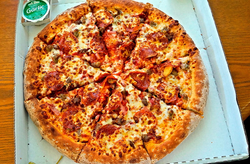 Papa John's Pizza, papa johns pizza, meats pizza, pizza, papa johns, HD wallpaper