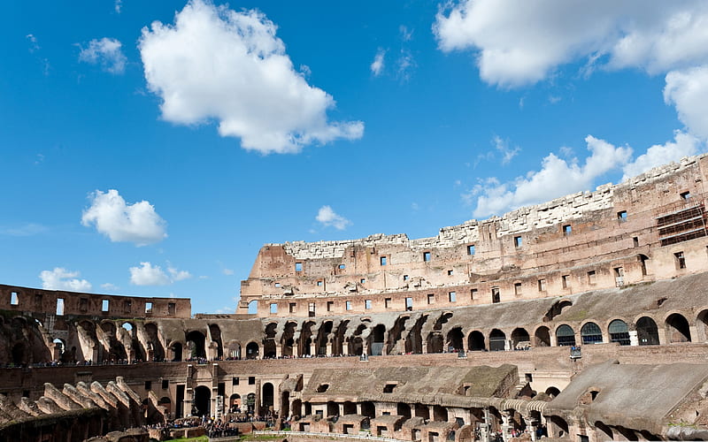 colosseum-Italy landscape graphy, HD wallpaper