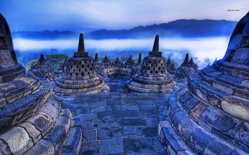 Borobudur Temple Indonesia World City Tour Jakarta, HD wallpaper