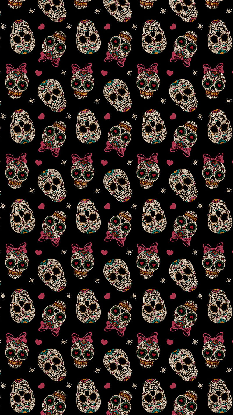 Tiny Skulls, skulls, tiny, HD phone wallpaper