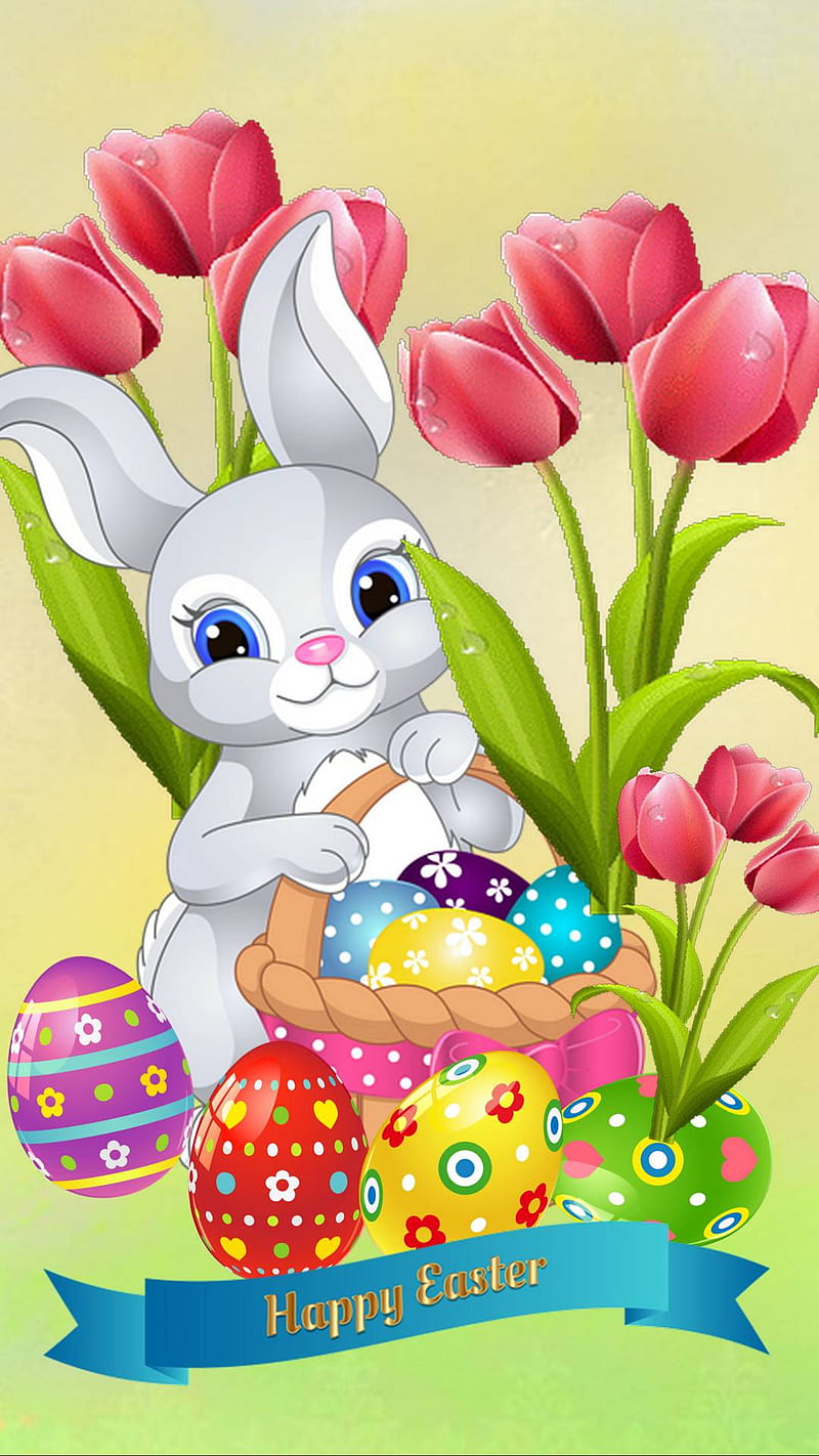 Happy Easter, bunny eggs, easter, HD phone wallpaper | Peakpx